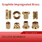 Graphite Impregnated Brass Oil Free Bushing - Brass Alloy, Straight (MPBZ10-15)