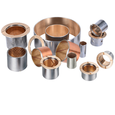 kaufen Bahn-Rollen-Flansch-bimetallische Lagerbuchsen, Stahlbimetallischer BronzeBush Online-Herstellung