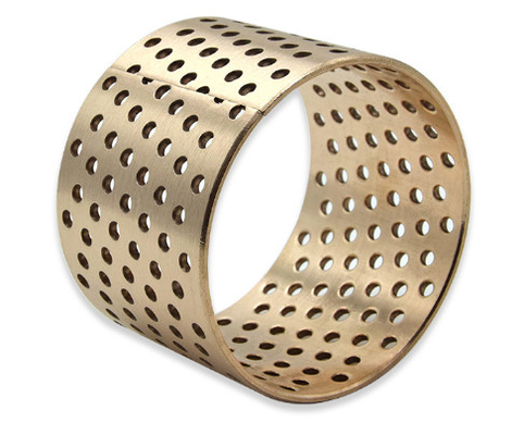 Ein guter Preis. Flankierte, metallische Selbstschmierbüsche aus Bronze mit durchlöchertem Material CuSn8 / CuSn6.5 Online