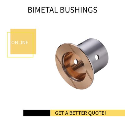 Ein guter Preis. Bimetallische angeflanschte Gleitlager für Planierraupen-Bahn-Rolle Online